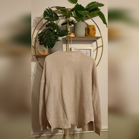 Universal Thread Cream Waffle Knit Cardigan - Picture 2 of 3
